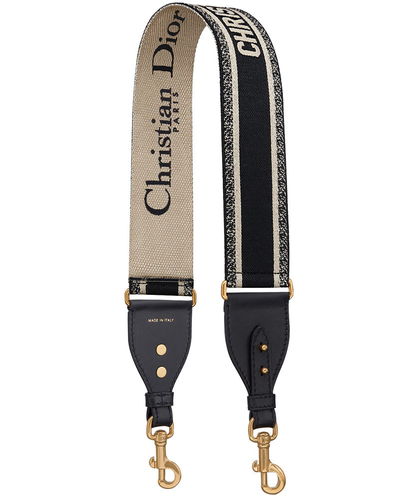 Christian Dior Wide shoulder strap Black